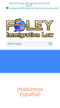 Mobile Screenshot of foleyimmigrationlaw.com